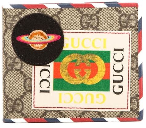 gucci ufo wallet|GUCCI GG Supreme Monogram Courrier Embroidered UFO Zip .